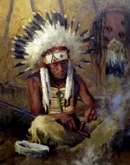 Brandon Bailey, He Talks to the Smoke, oil