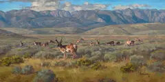 Chad Poppleton, Foothill of the Wind Rivers, oil