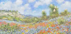 Robert Hamman, Hill Country Spring, oil on canvas