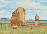 Fred Darge, The Chapel, oil on canvas