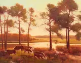 Michael Albrechtsen, Under Tall Trees, oil on canvas