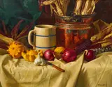 Marlin Adams, Crown Gourds, oil on canvas