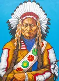 Ryan Singer, Sitting Bull, oil on canvas