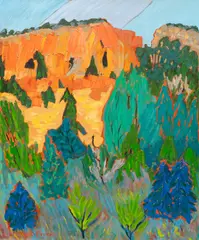 Alyce Frank, Sankawi Cliffs, oil on linen