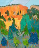 Alyce Frank, Sankawi Cliffs, oil on linen