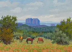 Fred Darge, A Gray Day, oil on canvas