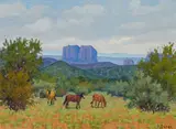 Fred Darge, A Gray Day, oil on canvas