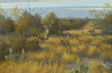 David Drinkard, Sendero Crossing, acrylic on illustration board
