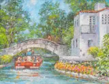 Robert Hamman, Rosita's Bridge, oil on canvas