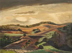 Everett Spruce, Old Pasture, oil on panel