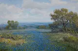 Robert Harrison, Springtime in the Hills, oil on canvas