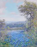 Robert Harrison, A Bluebonnet Spring, oil on canvas