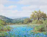 Robert Harrison, A Springtime Pasture, oil on canvas
