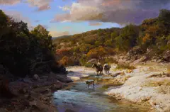 James Robinson, A Texas Trio, oil on canvas