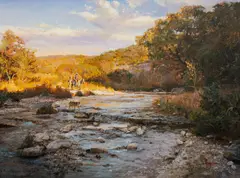 James Robinson, Friends, oil on canvas