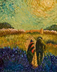 Ed Sandoval, Arroyo Hondo, oil on canvas