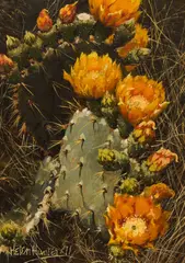Helen Hunter, Spring in Miniature, 1971, oil on panel
