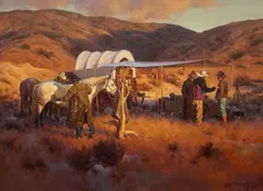 Gary Niblett, Cowboy Gold, oil on canvas