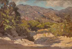 Stephen Seymour Thomas, Creek Bottom, oil on wood