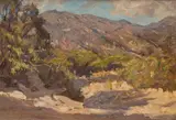 Stephen Seymour Thomas, Creek Bottom, oil on wood