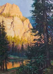 Martin Grelle, Mountain Glory, acrylic