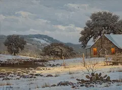 Randy Peyton, First Snow, oil on canvas