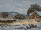 Randy Peyton, First Snow, oil on canvas