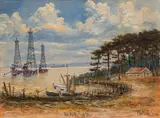 Albert Lee Tauch, Red Hill, Baytown, Texas, 1983, oil on canvas