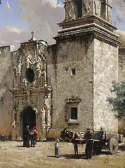 George Hallmark, Blessings of San Jose, oil on canvas