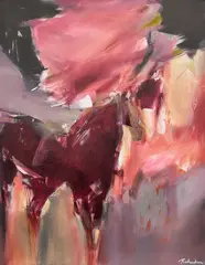 Jean Richardson, Rose Guide, oil on canvas