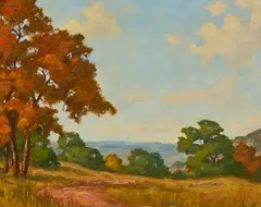 Dan Burt, Autumn Landscape, oil on canvas