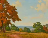 Dan Burt, Autumn Landscape, oil on canvas