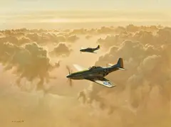 Gerald Coulson, Mustangs, oil on canvas