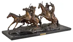 Frederic Remington, Old Dragoons, bronze
