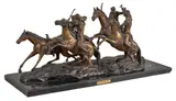 Frederic Remington, Old Dragoons, bronze
