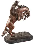 Frederic Remington, Bronco Buster, bronze
