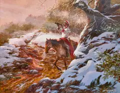 Ralph Alan Wall, The Flute Player, oil on panel