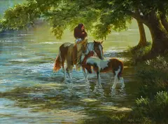 Ralph Alan Wall, Mother's Day, oil on panel
