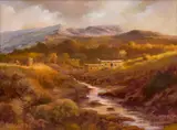 Ralph Alan Wall, Rancho Morning, oil on panel