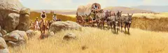 Russ Vickers, Cow Hunt, oil on panel