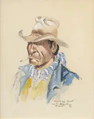 Curtis Wingate, Vanishing Breed, watercolor, ink