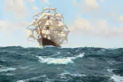Montague Dawson, Ship Under Sail, oil on canvas