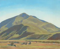Maynard Dixon, Caliente Hills, No. 1, 1930, oil on canvas laid on board