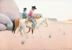 The Proud People by Gerard Curtis Delano, watercolor on paper, sold Jul 2026