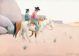 Gerard Curtis Delano, The Proud People, watercolor on paper