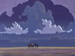 Phil Epp, Dark Sky, 2026, acrylic on board