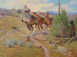 Elling William Gollings, Bear in the Brush, 1927, oil on canvas