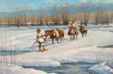 Frank Hagel, Picking the Trail, 1982, oil on board