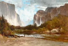 Thomas Hill, Yosemite Valley, oil on canvas