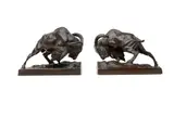 Anna Hyatt Huntington, Rocky Mountain Goat Bookends, bronze